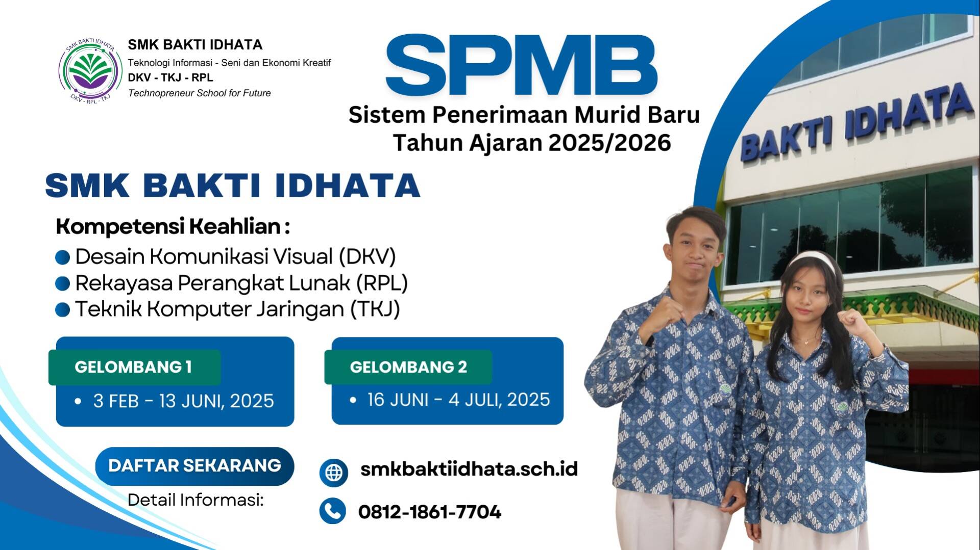 SPMB SMK Bakti Idhata Tahun Ajaran 2025/2026